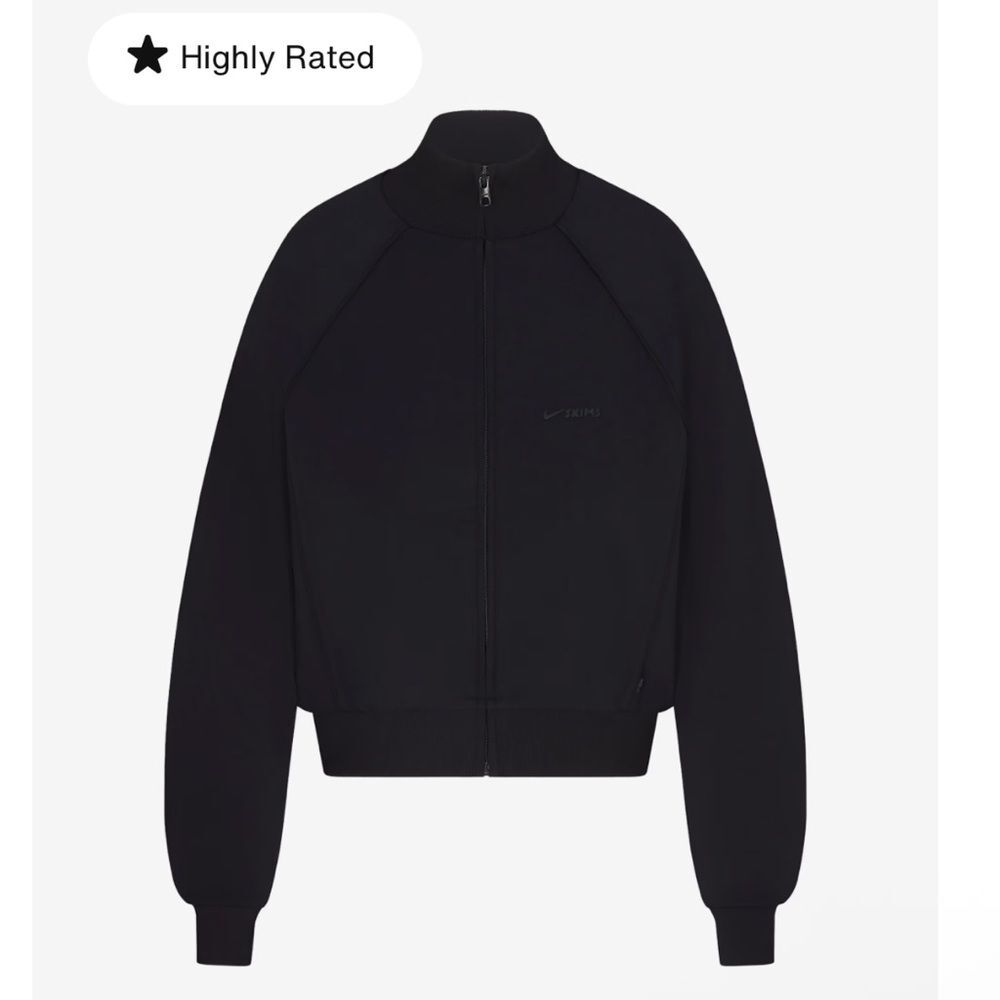 SKIMS Black Bomber Jacket